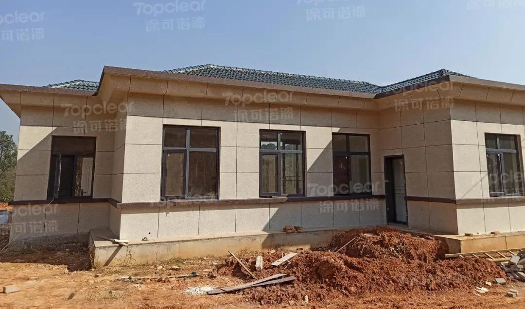 工程案例分享｜5D仿石漆｜私人别墅定制